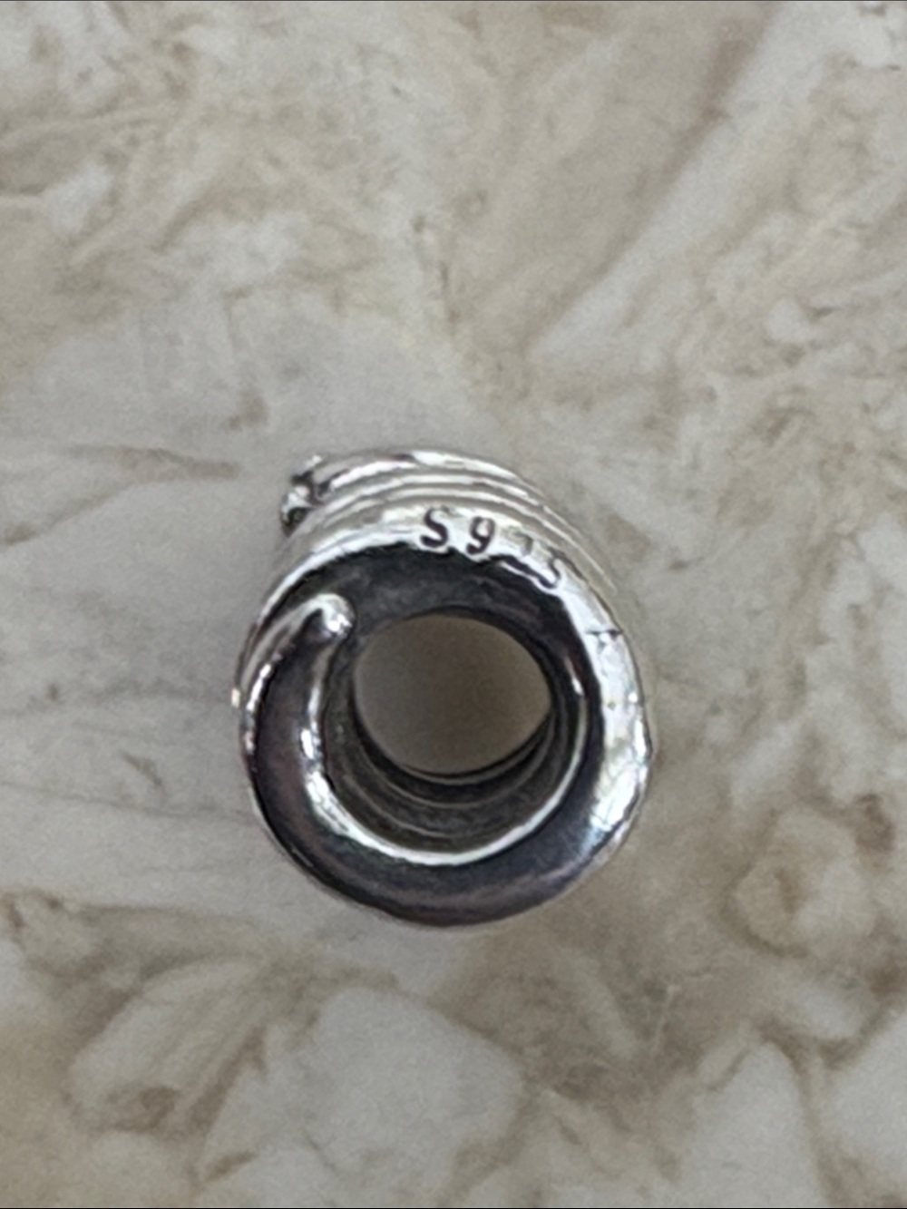 Authentic Pandora ALE 925 Sterling Silver Coiled Snake Bead Charm Retired Rare - Picture 5 of 6